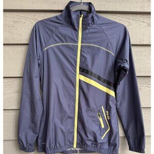 PING SensorWarm Full Zip Golf Jacket Gray Yellow Small S Windbreaker